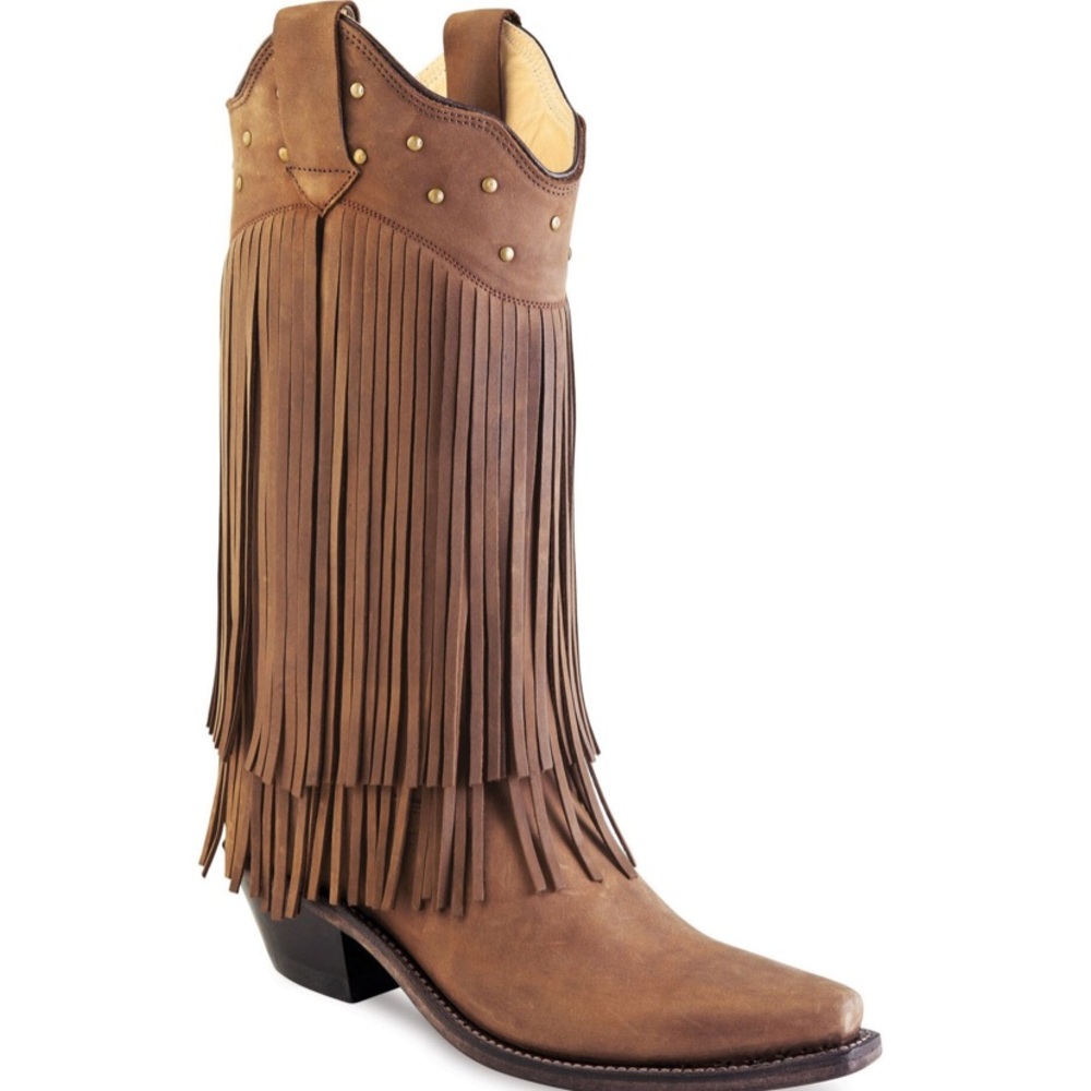 Old west fringe boots